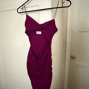 Oh Polly Magenta Mini Dress
